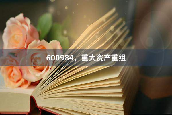 600984，重大资产重组