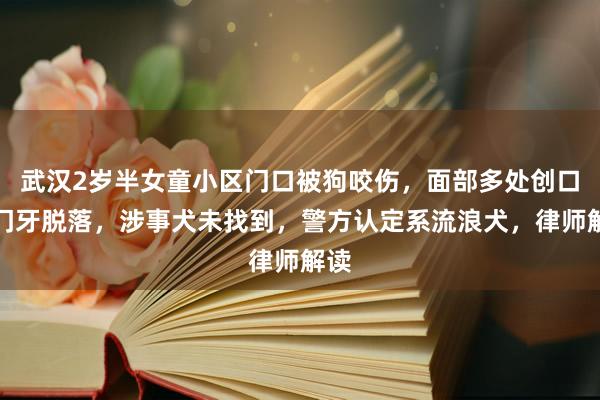 武汉2岁半女童小区门口被狗咬伤，面部多处创口，门牙脱落，涉事犬未找到，警方认定系流浪犬，律师解读