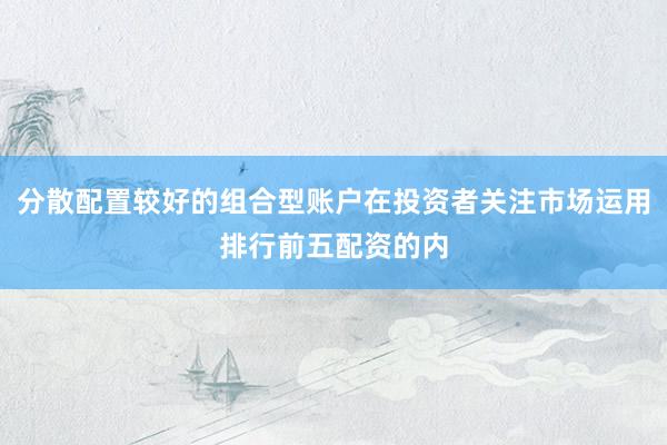 分散配置较好的组合型账户在投资者关注市场运用排行前五配资的内