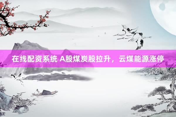 在线配资系统 A股煤炭股拉升，云煤能源涨停