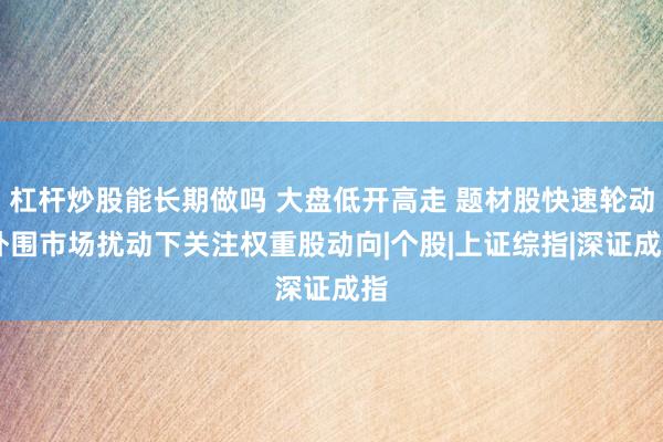 杠杆炒股能长期做吗 大盘低开高走 题材股快速轮动 外围市场扰动下关注权重股动向|个股|上证综指|深证成指