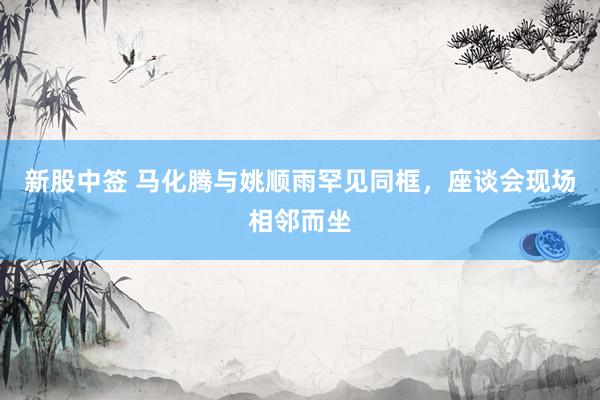 新股中签 马化腾与姚顺雨罕见同框，座谈会现场相邻而坐