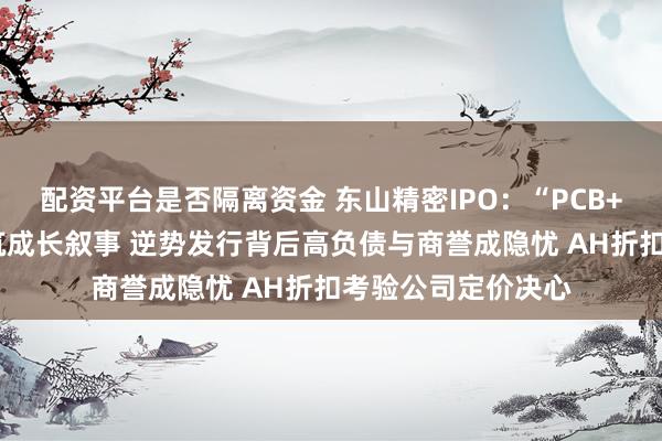 配资平台是否隔离资金 东山精密IPO：“PCB+果链+光模块”构筑成长叙事 逆势发行背后高负债与商誉成隐忧 AH折扣考验公司定价决心